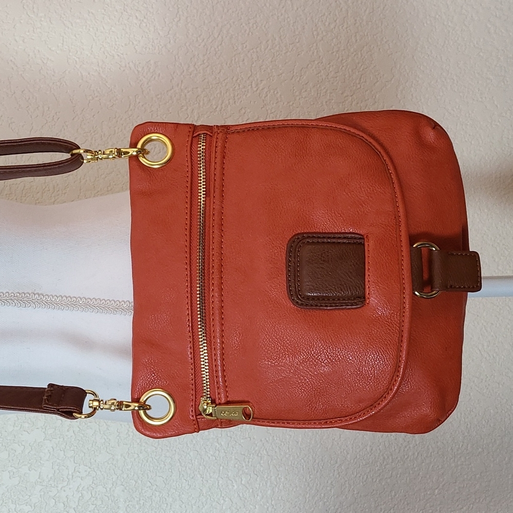 EUC Co-lab orange/brown crossbody bag